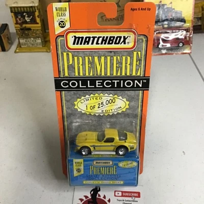 MATCHBOX PREMIERE COLLECTION YELLOW CORVETTE GRAND SPORT Series 20 MIP 1/64 - Image 1 of 4