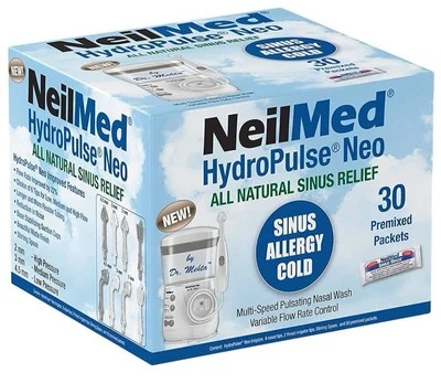 NeilMed HydroPulse Neo Multi Speed Nasal Sinus Irrigation System & 30 Packets - Image 1 of 4