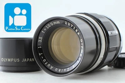 w/Hood🎦👀🌟N MINT🌟 Olympus E.Zuiko Auto-T 100mm f/3.5 Lens for Pen F FT FV - Image 1 of 4