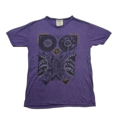 Sure Shirt Mens Small S Purple Geometric Short Sleeve Embroidered Vintage Y2K - Image 1 of 4