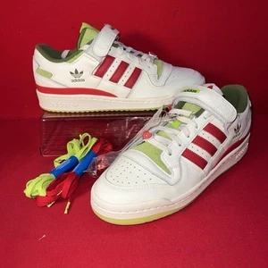 Size 10 -Aadidas Dr. Seuss x Forum Low The Grinch - Cream White - No Box - Picture 1 of 9