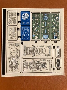 NEU LEGO | Stickerbogen für Set 76216 Infinity Saga Iron Man Armoury - Bild 1 von 1