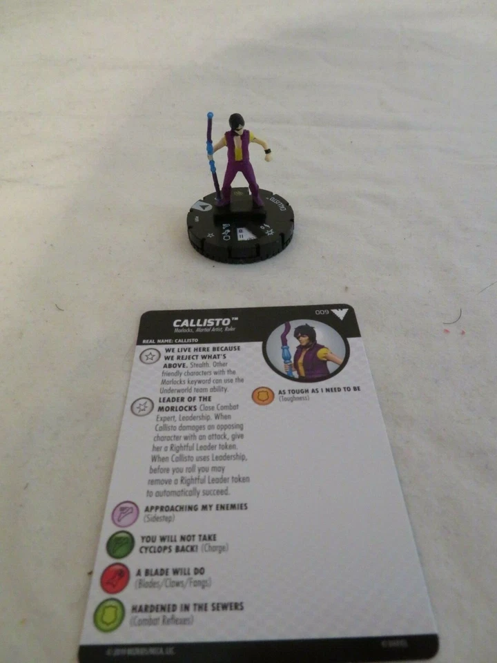 MARVEL HEROCLIX X-MEN ANIMATED DARK PHOENIX SAGA C CALLISTO 009 WITH CARD - Image 1 of 1