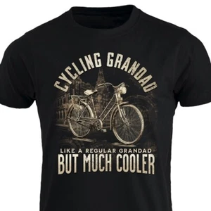 Radfahren Großvater wie normaler Großvater, aber viel kühler Vintage Radfahrer Fahrrad T-Shirt - Bild 1 von 13