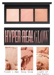 MAC Hyper Real Glow Palette Flash Awe Rosy Glow Life Of The Party 3X 0.15 oz NIB - Picture 1 of 6