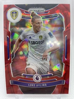 Luke Ayling 2021-22 Prizm Premier League #213 Red Cracked ICE Leeds United - Image 1 of 2