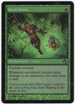 Keen Sense 2007 Planar Chaos FOIL Green Uncommon Enchantment MTG NM AZ1 - Image 1 of 2