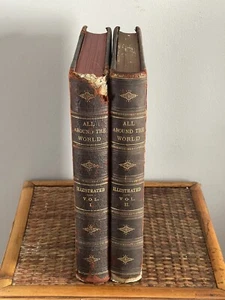 All Around the World Illustrated VOL. I -II 1885-1890 W.F. AINSWORTH - Picture 1 of 17