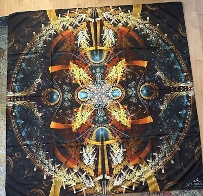 Tapiz "Star Matrix" de Third Eye Tapestries 58 x 58 pulgadas raro fuera de impresión Foto 1 de 4