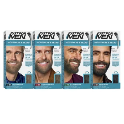 Just for Men Moustache & Beard Brush-In Colour Kit Eliminate Grey Hair 5 Minutes - image 1 of 4