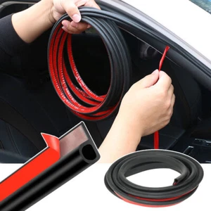 1x P Shape Car Door Noise Insulation Soundproofing Rubber Seal Strip Accessories - Imagen 1 de 12