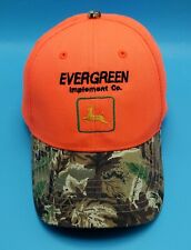 EVERGREEN IMPLEMENT CO hat orange / camouflage adjustable cap