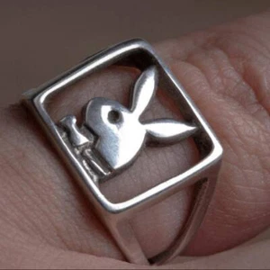 Anello Supreme Playboy in argento sterling 925 da donna ragazza - Foto 1 di 3