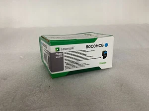Lexmark CX410/CX510 Cyan High Yld Return Program Toner Cartridge 80C0HCG,80C1HC0 - Picture 1 of 5