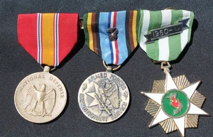 VIETNAM VETERANS NATIONAL DEFENSE CHIN DICH USMC EXPEDITIONARY FORCE MEDALS 1960 - Picture 1 of 2