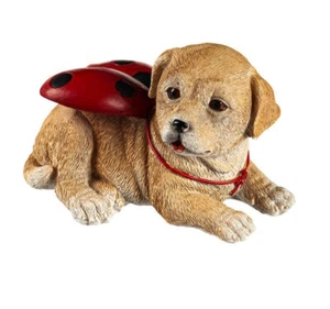 Yellow Lab Garden Inspired Resin Tabletop Figurine - Picture 1 of 2