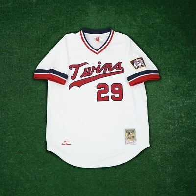 Rod Carew Mitchell & Ness 1977 Minnesota Twins Authentic Home White Jersey - Image 1 of 4