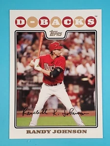 2008 Topps Randy Johnson Arizona Diamondbacks #396 ⚾ - Foto 1 di 2