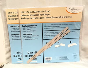 Gibson Tapestry Universal Page Protector Refill 12 x 12 In Top Loading 2 x 10 Pk - Picture 1 of 3