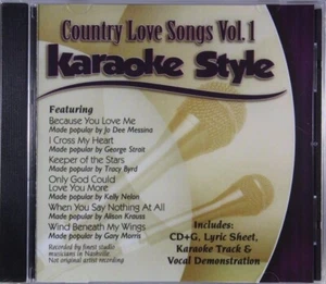 Country Love Songs Volume 1 Christian Karaoke Style CD+G Daywind 6 Songs - Picture 1 of 2