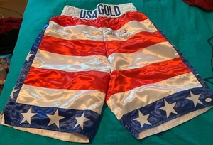 Michael Spinks Signed Autographed Boxing USA Trunks, JSA - Picture 1 of 3