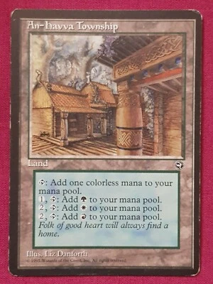 Magic The Gathering HOMELANDS AN-HAVVA TOWNSHIP land card MTG - Image 1 of 2