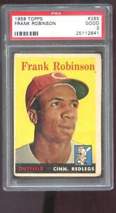 1958 Topps #285 Frank Robinson PSA 2 Graded Baseball Card MLB Cincinnati Redlegs