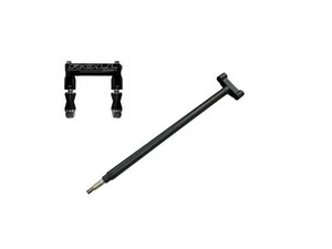 Roll Design Black Extended Steering Stem 1 1/8 Clamp Kit Kawasaki KFX450 KFX 450 - Bild 1 von 4