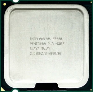 CPU 2.5 E5200 SLAY7 2500GHz Intel Core 2 Duo Processor Intel Socket 775 Desktop. - Picture 1 of 3