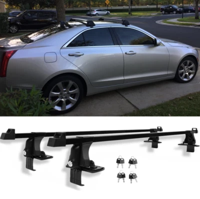 For Cadillac CTS ATS XTS 54" Roof Racks Cross Bar Luggage Cargo Carrier w/Lock Foto 1 de 4