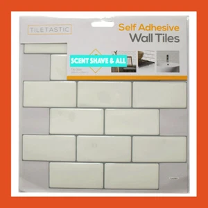 Pegatinas de azulejos blancos adhesivo 3D cocina baño azulejos de pared vinilo - Imagen 1 de 1