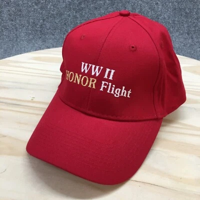 Gorra de béisbol Honor Flight Port & Company de la Segunda Guerra Mundial para hombre roja OS logotipo bordado Foto 1 de 4