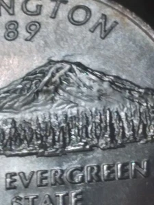 Bu2007P Washington Quarter Smoke On The Mountain Die Break Die Chip 88Struckthru - Picture 1 of 13