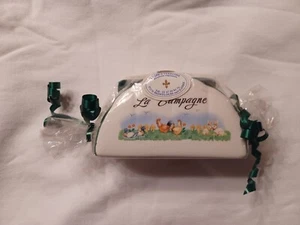 Foreign Kitchen Sponge Holder in White Pouch with Barn Animal Print Brand New - Picture 1 of 5