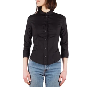 Prada Vintage Women's Black Stretch Blouse Shirt size IT 38 / US 2 / XS - Picture 1 of 11