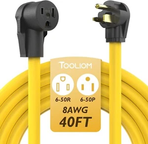 Cable de extensión de alimentación para soldador de 6-50P a 6-50R 40FT 8AWG para máquinas de soldadura - Imagen 1 de 5