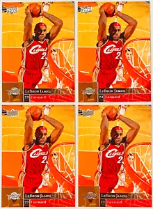 (4) Lotto carte LeBron James 2009-2010 Upper Deck Basket NM #28 - Foto 1 di 2