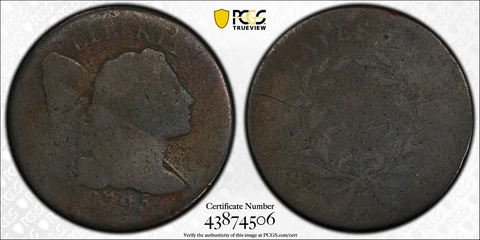 🍃1795 Large Cent Plain Edge PCGS FR02 and CAC WOW! PROBLEM FREE!!!🍃 Cover