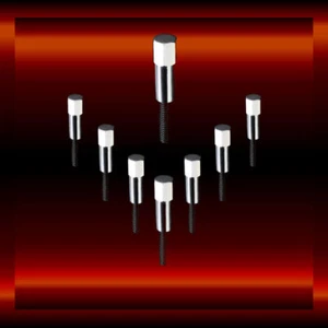 Chrome Valve Cover Mini Bolts Set Of 8 Fits Pontiac 326 350 400 455 Engines - Picture 1 of 1