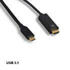 Kentek 3 pieds USB 3.1 Type C vers HDMI 4K câble cordon moniteur de télévision smartphone PC ordinateur portable