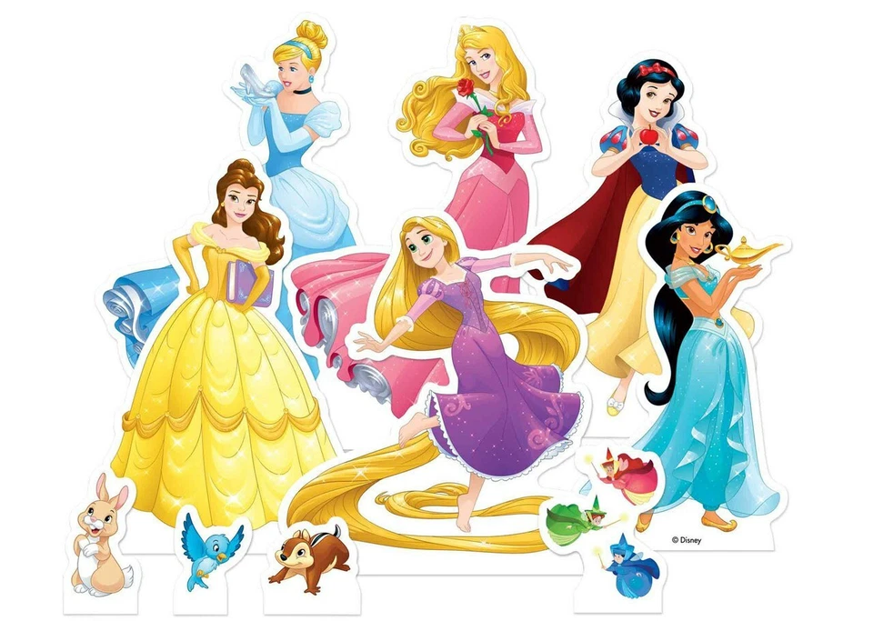 Paquete oficial de fiesta con recortes de cartón para mesa de princesas Disney Foto 1 de 1