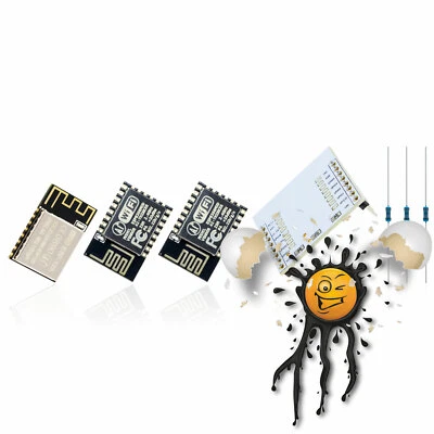 ESP8266 ESP-12F ESP-12E ESP-12S 32Mbit Arduino Sets inkl. Widerstände IO Adapter - Bild 1 von 2
