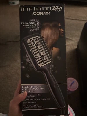 Conair BC7N Infiniti PRO Diamond Brilliance Hot Paddle Brush - Black - Image 1 of 4