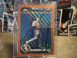 2024 Topps Chrome Luis Robert Orange wave Refractor /25 White Sox - Picture 1 of 2