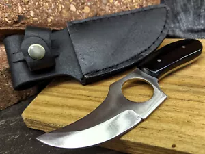 Jagd Skinner Messer Büffelhorn Griff Full Tang mit Lederhülle 6 Zoll - Bild 1 von 7