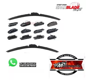 SF70+65 COPPIA SPAZZOLE TERGICRISTALLI PEUGEOT 307 DAL 2000 AL 2009 - Picture 1 of 7