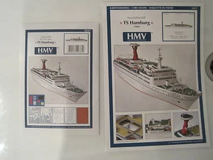 TS Hamburg Passagierschiff Schiff Kartonbausatz *NEU* Bastelbogen incl. Lasercut - Bild 1 von 1