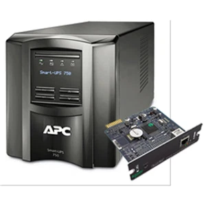 APC SmartUPS LCD 750VA 120V Tower UPS (SMT750) AP9630 Remote MGMT Bundle - Picture 1 of 3