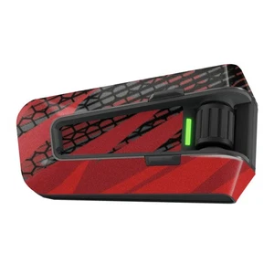 For Cardo Packtalk Neo Edge Pro Wrap Stickers Matte Decal Red Black Zag - Bild 1 von 5