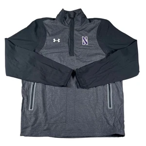 Northwestern Team Issued 1/4 Zip Pullover Under Armour  Mens Size Medium Loose - Picture 1 of 5